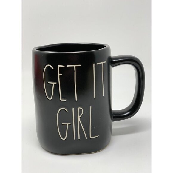 Rae Dunn Other - Rae Dunn Mug Ceramic Large GET IT Girl Coffee Cup Magenta LL Farmhouse Gift Blac